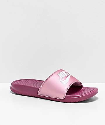nike benassi rosa
