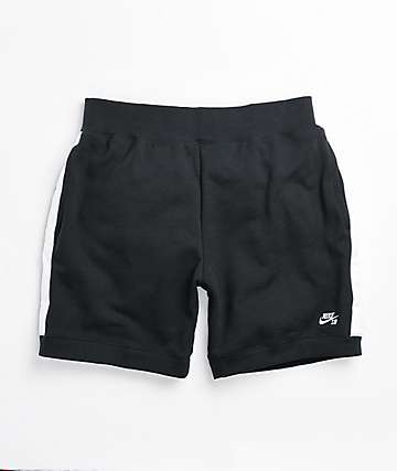 mens black nike sweat shorts