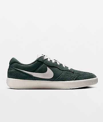 Nike SB Force 58 Premium Leather White Skate Shoes Zumiez