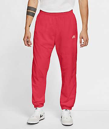 nike red track pants