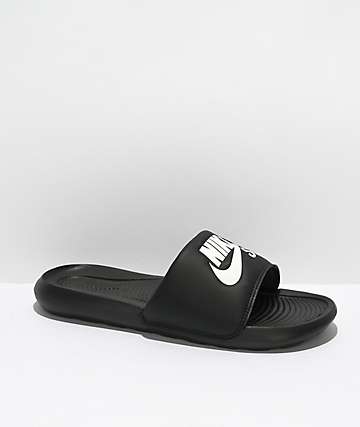 Nike benassi black rose sales gold