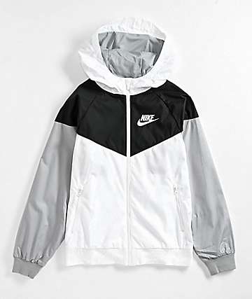 Nike windrunner black outlet and grey