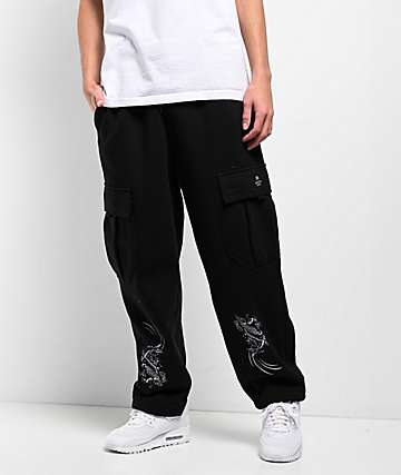 Ninth Hall Jenna Black Wide Leg Sweatpants