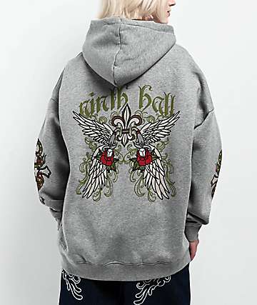 Ninth Hall Born In Flames Black Wash T-Shirt