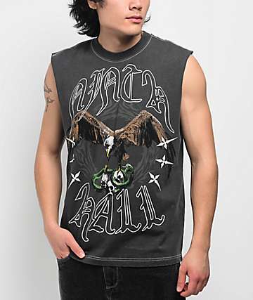 Ninth Hall Fundamentals Futura Purple Relaxed Crop T-Shirt
