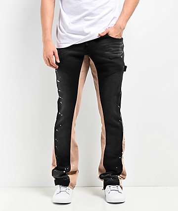 Ninth Hall Andover Cross Black Wash Zip Hoodie 