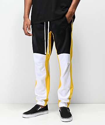 Ninth Hall Calibrate pantalones de chándal en negro, blanco y amarillo