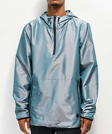 Ninth Hall Dixon Iridescent chaqueta anorak plateada iridiscente