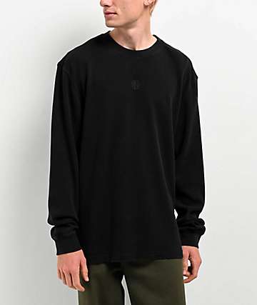 Ninth Hall Fundamentals Ash Wash Boxy Thermal Long Sleeve T