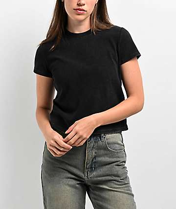 Ninth Hall Fundamentals Maeve Black Sun Bleached Oversized T-Shirt