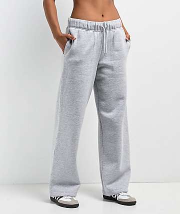 Ninth Hall Fundamentals Milla Heather Grey Relaxed Sweatpants - 