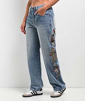Ninth Hall Idle Consult Straight Leg Denim Jeans - 