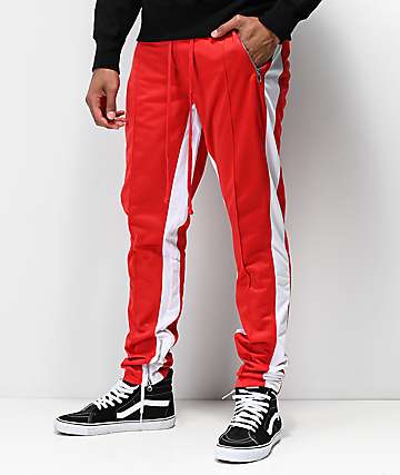 Ninth Hall Korberg pantalones de chándal en rojo y blanco