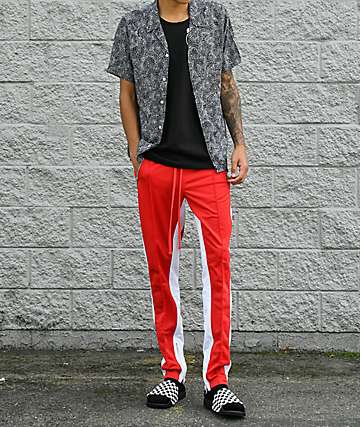 Ninth Hall Nordberg pantalones de chándal en rojo y blanco