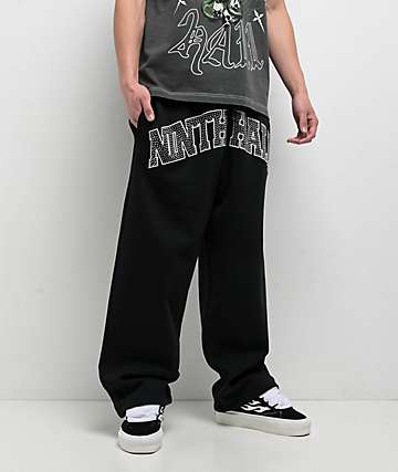 Ninth Hall Faux Rhinestones Black Hoodie