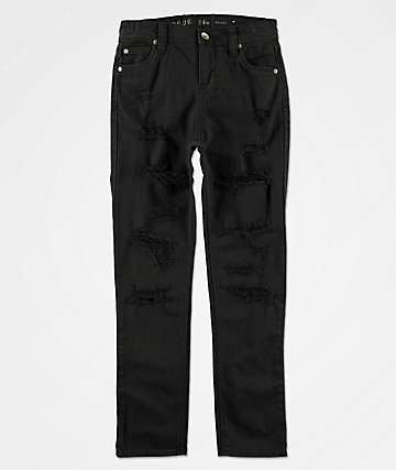 Ninth Hall Rogue jeans ajustados de mezclilla negra para niños