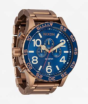 nixon gold watch mens zumiez