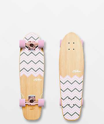 OBFive Rosie Chevron 28" Cruiser Skateboard Complete