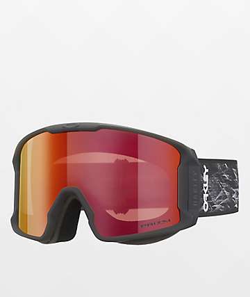 Maschera Snowboard Uomo Line Miner L Prizm Black Irid Matte Black Oakley