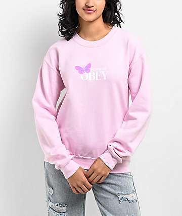 Pink clearance obey hoodie