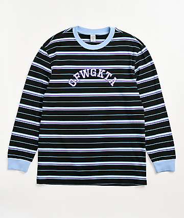 black and white striped shirt long sleeve mens