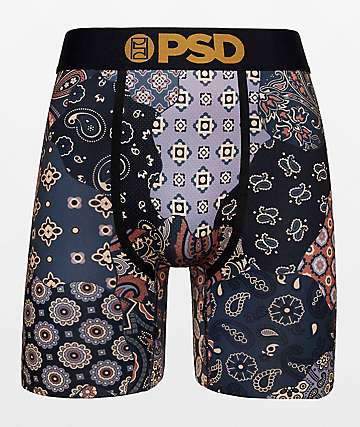 PSD Baller Bandana Gold Micro Mesh Boxer Men's Bottom Underwear (Refur –
