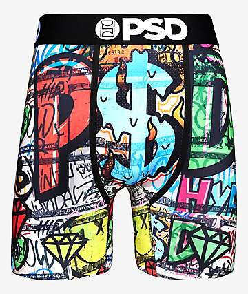 PSD Rick & Morty 2 Pack Stretch Boxer Briefs - Men's Boxers in