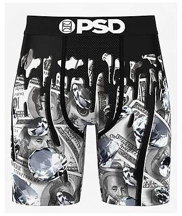 PSD x Playboy Rose Drippin' Black Boxer Briefs