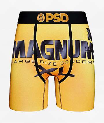 PSD Men's Trojan Magnum Pack Boxer Briefs, Gold, L at  Men's Clothing  store