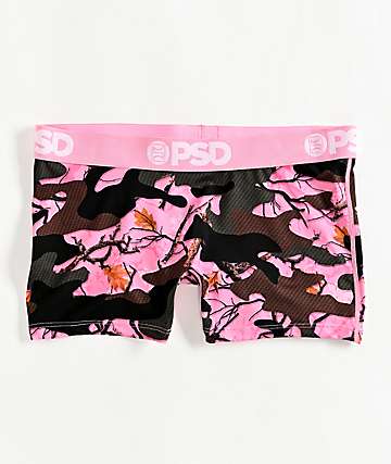 PSD Stealth Woods Pink Camo Boyshort Underwear - 