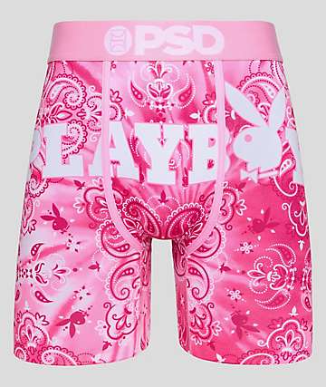 PSD Underwear Womens Love Tie Dye Boy Short Pink