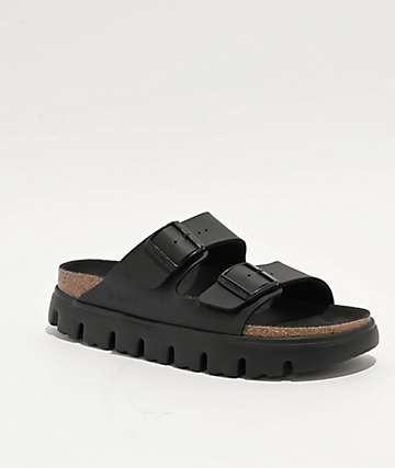 Papillio By Birkenstock Arizona Chunky Black Platform Sandals -