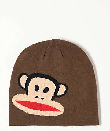 Paul Frank x Slushcult Julius Brown Skully Beanie - 
