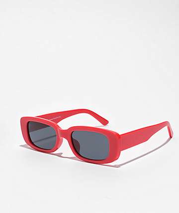 Empyre Frankie Red Square Cat Eye Sunglasses