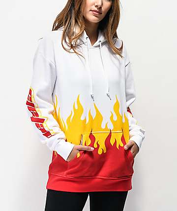 Petals by Petals and Peacocks On Fire sudadera con capucha blanca