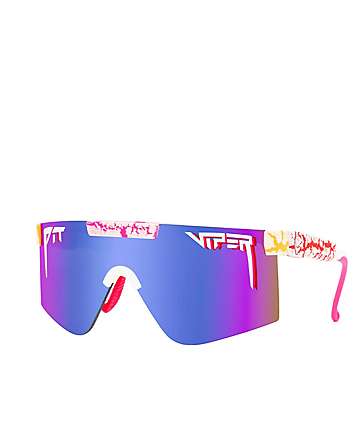 Pit Viper The Voltage Original Double Wide Polarized Pink & Purple Sunglasses