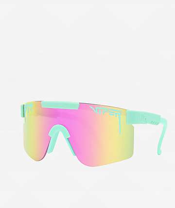 Pit Viper The Voltage Original Double Wide Polarized Pink & Purple Sunglasses