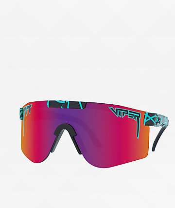 Pit Viper The 2000s Playmate Orange & Blue Sunglasses