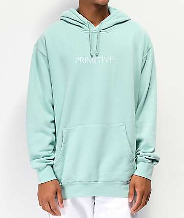 mint colored hoodie