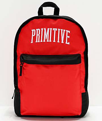 Primitive Collegiate Arch Homeroom Blue, Grey & Red Backpack