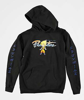 Primitive x Dragon Ball Z Boys Nuevo Super Saiyan Goku Black Hoodie