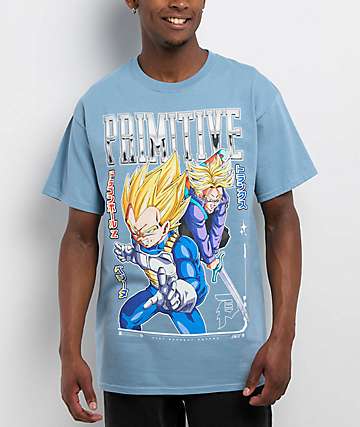 ★【人気の悟空Tシャツ】Primitive★T-Shirt★ Dragon Ball Z x Primitive Gray Tie Dye Super Goku Toei T