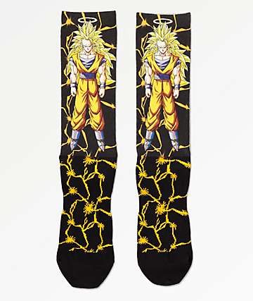 Primitive x Dragon Ball Z Goku Power Level calcetines negros