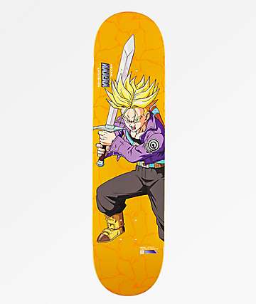 Primitive x Dragon Ball Z Super Saiyan Trunks Najera Reflective 8.0" Skateboard Deck