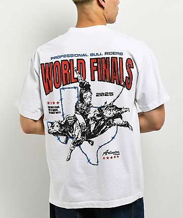 Professional Bull Riders Freedom To Ride Black Wash T-Shirt