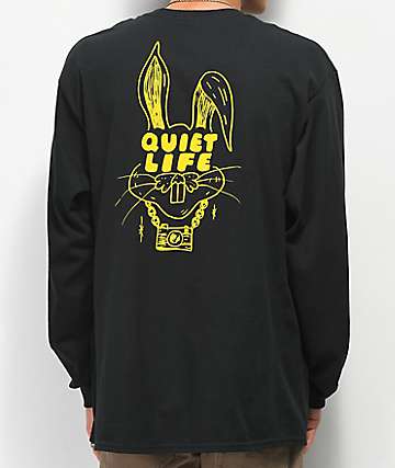 Quiet Life Kenney Rabbit camiseta negra de manga larga