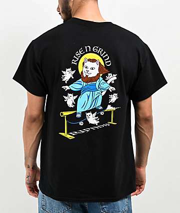 RIPNDIP The Great Wave Of Nerm Black T-Shirt | Zumiez