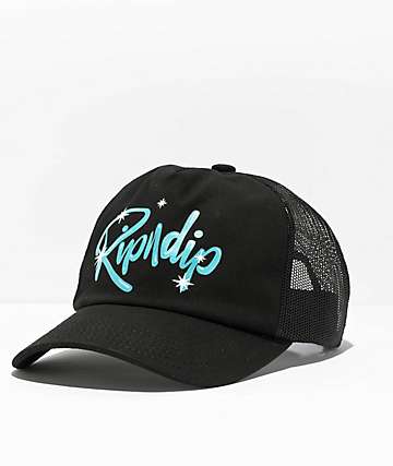 RIPNDIP Dizzy Nermal Navy & Teal Stripe Crew Neck Sweatshirt
