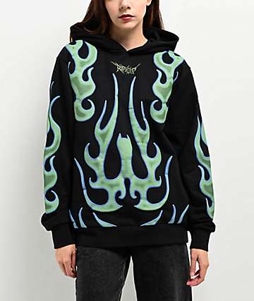 Ripndip Bubble Sherpa Pullover Hoodie Black パーカー RIPNDIP Bubble Black Sherpa Hoodie | Zumiez