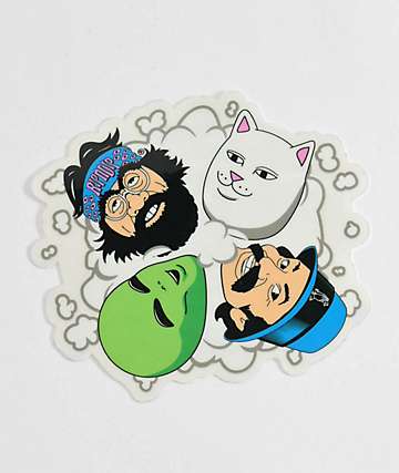 RIPNDIP Shroom Cat Pine Crewneck Sweatshirt | Zumiez